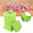 thumbnail image 4 of 49 Holes Bamboo Skewer BBQ Grill Food Beef Meat Slicer Kebab Brochette Maker Kit, 4 of 5