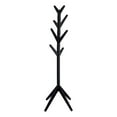 thumbnail image 1 of Margaret Solid Wood Coat Rack Clothing Hanger Black, 1 of 4