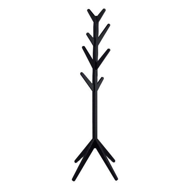 Margaret Solid Wood Coat Rack Clothing Hanger Black