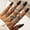 18643 Silver, variant on Punk Men's Serpentine Ring Set Of 4 Rings