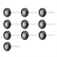 thumbnail image 1 of 10 Rouleaux de Porte de Garage en Nylon Noir 2 Pouces, Tige 4 Pouces, Utilise 6200- Roulements de Précision à Double Joints, 10 Rouleaux x Rouleau de Porte de Garage, Noir, 1 of 6