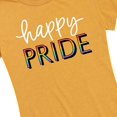 thumbnail image 3 of Instant Message - Happy Pride - Women's Short Sleeve Graphic T-Shirt, 3 of 5