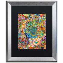 Trademark Fine Art "Online Marriage" Canvas Art by Josh Byer, Black Matte, Silver Frame