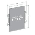 thumbnail image 5 of Clear Acrylic Window/Door Sign Holder Frame with Suction Cups 11"W x 17''H, 2-Pack, 5 of 8