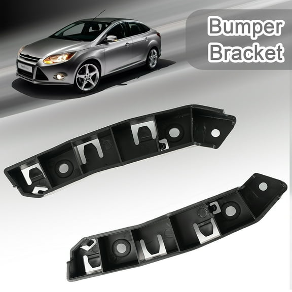 AUTOXBERT 2pc Front Driver & Passenger Side Bumper Retainer Bracket for Ford Focus 2012-18