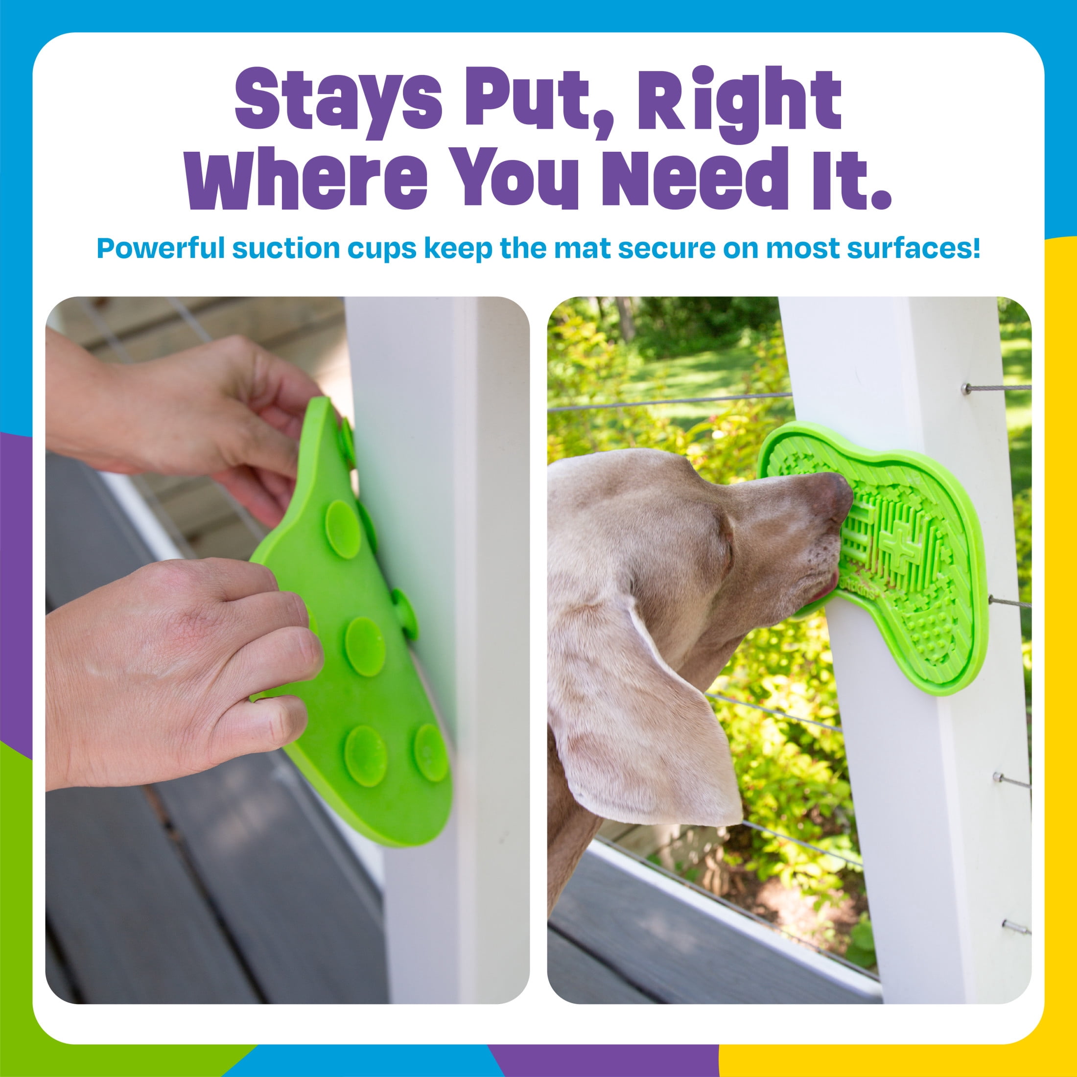 Brightkins Gamer Lick Mat ,  Interactive and Enrichment  Dog Toys, Puppy Essentials