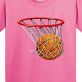 thumbnail image 4 of Inktastic Basketball Swish Youth T-Shirt, 4 of 5
