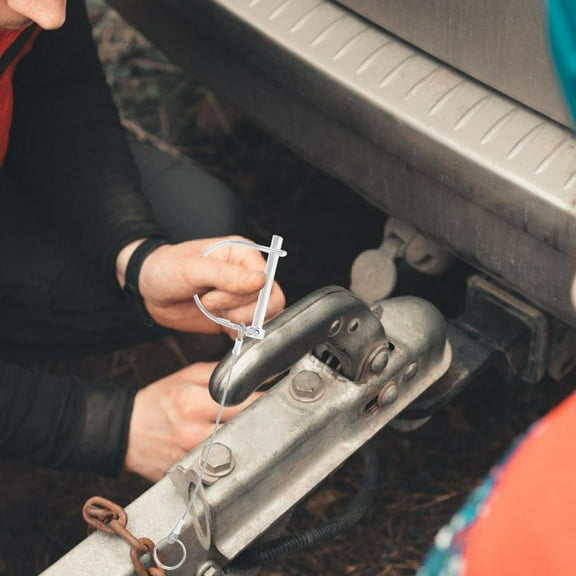 GOOHOCHY Trailer Coupler Pin Heavy Duty Trailer Hitch Pin Lock with Safety Chain Connector for Coupler Lock and Tow Hitch Receiver