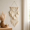 thumbnail image 4 of StlyGar Macrame Wall Hanging Boho Leaves Woven Tapestry Bohemian Chic Home Decor | Modern Handmade Leaf Feather Wall Art Decoration for Bedroom Living Room Apartment Ornament A, 4 of 6