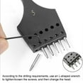 thumbnail image 2 of SPRING Head Pricking Iron for Hand Sewing Highly Recommended Leather Tool 3.38 mm 5 tooth, 2 of 9