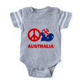 thumbnail image 1 of CafePress - Peace Love Australia - Cute Infant Baby Football Bodysuit, 1 of 1