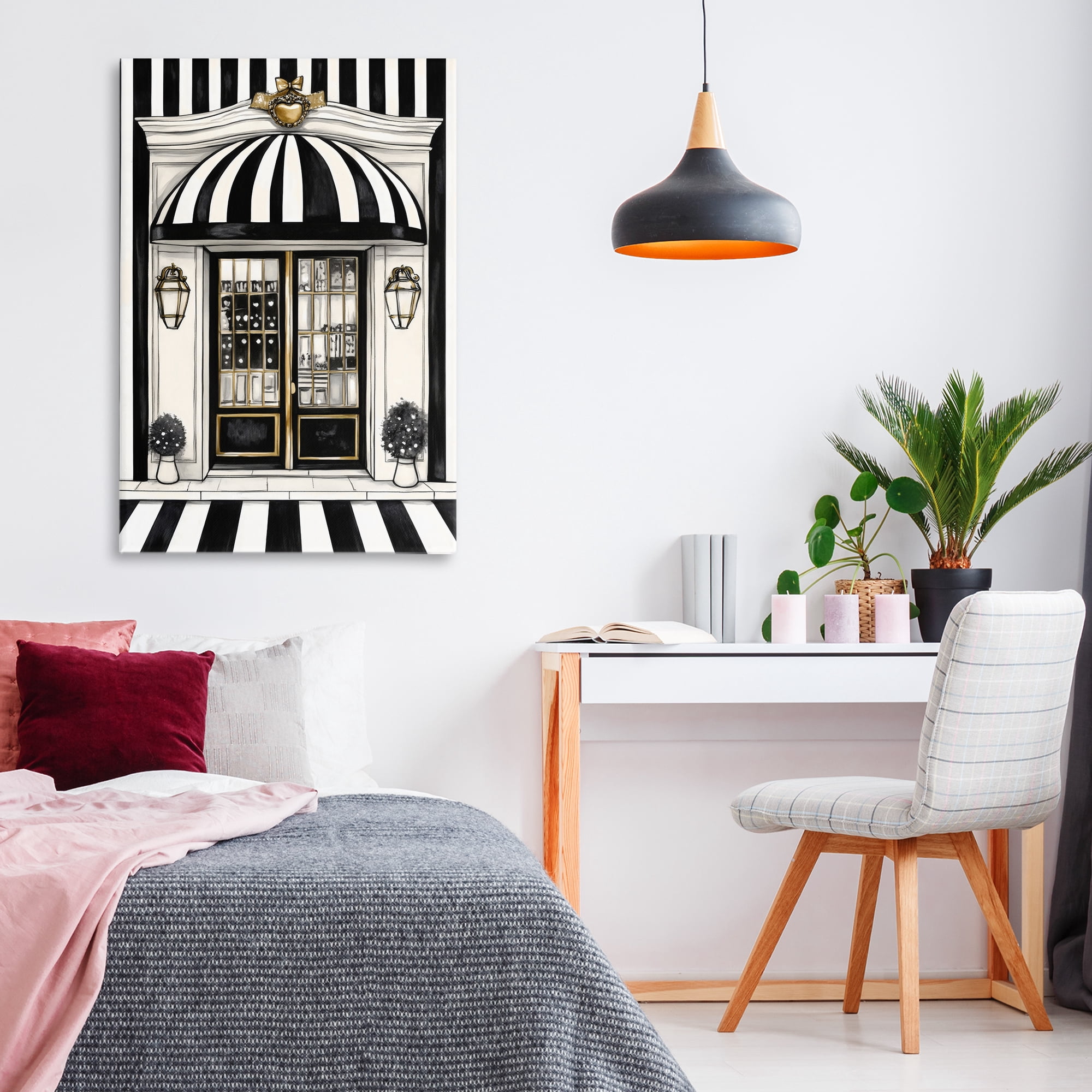 Stupell Industries Paris Storefront Facade Canvas Wall Art, design by Petal Prints Design