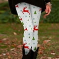 thumbnail image 2 of shqvo High Waist Christmas Leggings High Waisted Leggings Fun Fashion Graphic Printed Cute Patterns Slim Curvy Tights Stretchy Trousers, 2 of 4