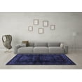 thumbnail image 3 of Ahgly Company Indoor Rectangle Persian Blue Traditional Area Rugs, 2' x 4', 3 of 4
