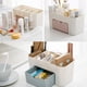 thumbnail image 3 of Inteprter Organizador de maquillaje, caja de almacenamiento para reloj de con cajón, bastoncillo de algodón, estuche para esmalte de uñas, Almacenamiento y organización del hogar Azul claro, 3 of 6