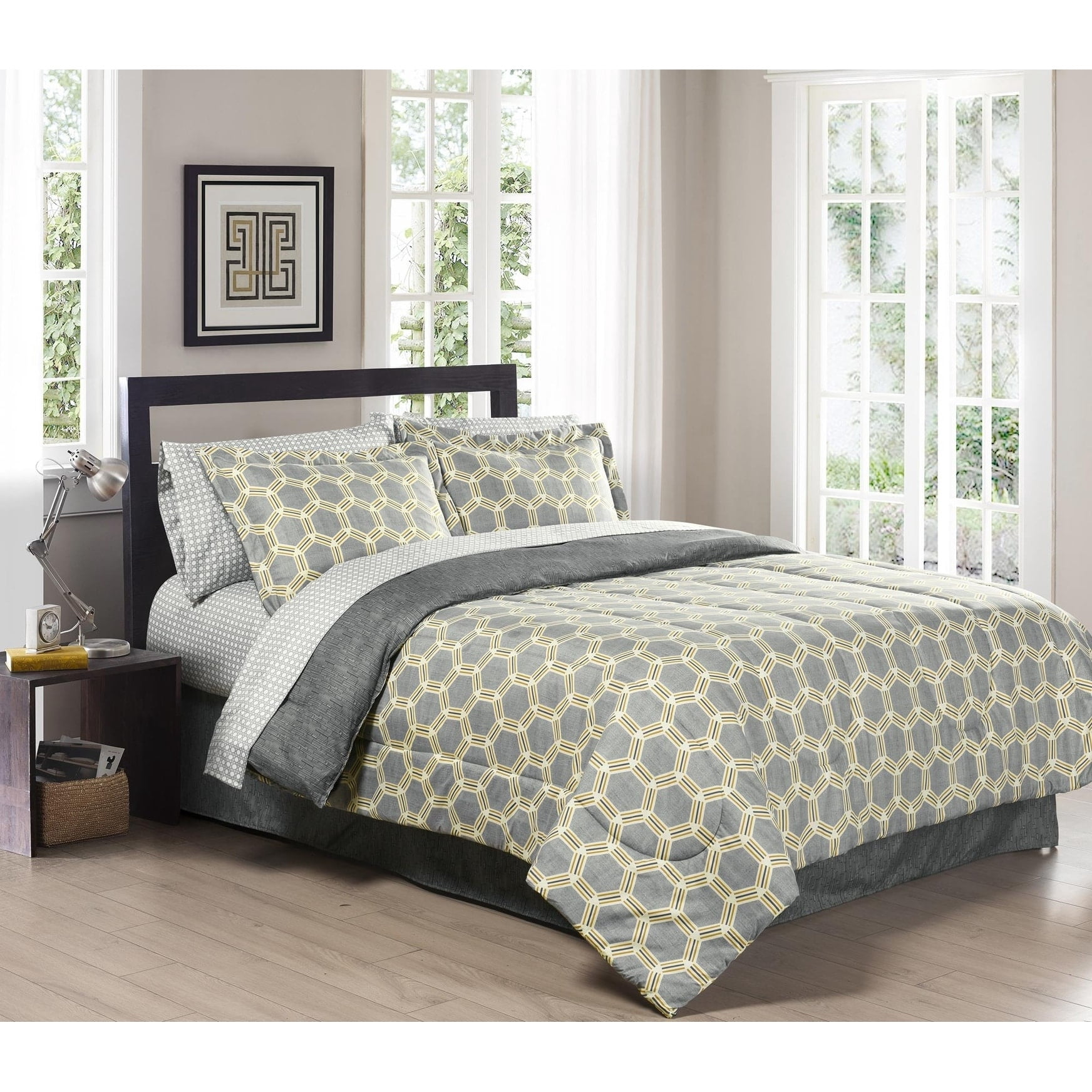 South Bay Down Alternative Comforter mini set Gray