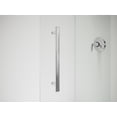 thumbnail image 3 of Kohler 707602-8L-BL 63.5 in. Pleat Sliding Bath Door with 0.31 in. Thick Glass - Matte Black, 3 of 7