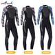 thumbnail image 5 of Naiovety Trajes de buceo DiveSail, traje de buceo para hombres y mujeres, traje de neopreno de manga larga, pantalones largos, mono para buceo, Deportes acuáticos Mujer Negro/Blanco S Naiovety OD003283-06, 5 of 6