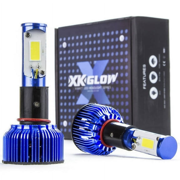 XKGLOW Single Beam 60W COB LED Headlight Set