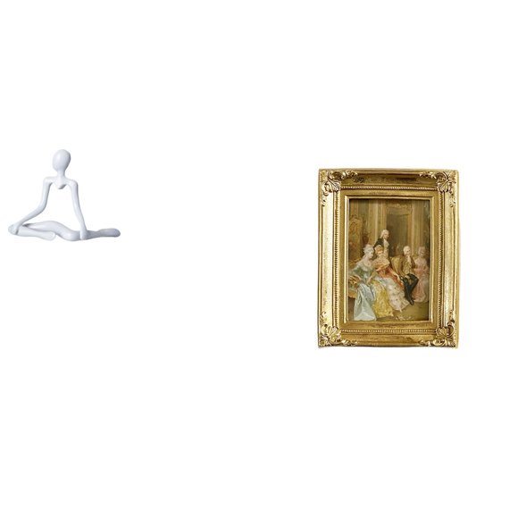 Escultura de resina de pensador abstracto creativo con marco de fotos y soporte para tarjetas para la entrada del dormitorio, escritorio, mesa, regalo