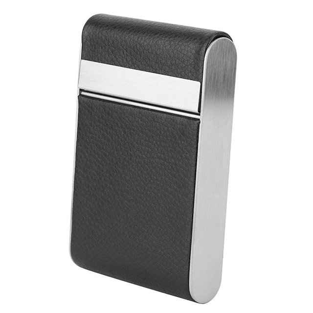 Caja de almacenamiento de cigarrillos con capacidad para 20 cigarrillos, caja de almacenamiento de accesorios para fumar, caja de almacenamiento de cigarrillos de cuero de microfib