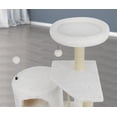 thumbnail image 7 of WK 36.22" Cat Tree Cat Tower with Soft Perch Cat Condo and Jute Scratching Post,Beige, 7 of 7
