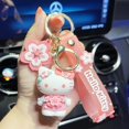 thumbnail image 4 of LLavero de Hello Kitty para niños, soporte colgante de Sanrio, Kawaii, llavero de coche, bolsa de teléfono móvil, joyería colgante, regalos para niños, nuevo, 4 of 4