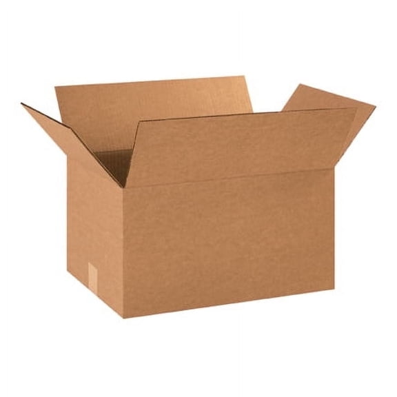 SSBM 18" x 12" x 10" Kraft ECT-32 Single Wall Corrugated Printer's Boxes Shipping Packing 25/BUNDLE