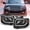 Solid Matte Black Paint Housing, variant on AKKON - For Ford Expedition Chrome Clear Latest LED Daylight Tube Design Projector Headlights Front Lamps Pair