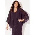 thumbnail image 6 of Catherines Women's Plus Size Masquerade Beaded Dress Set with Jacket (Petite Available), 6 of 6