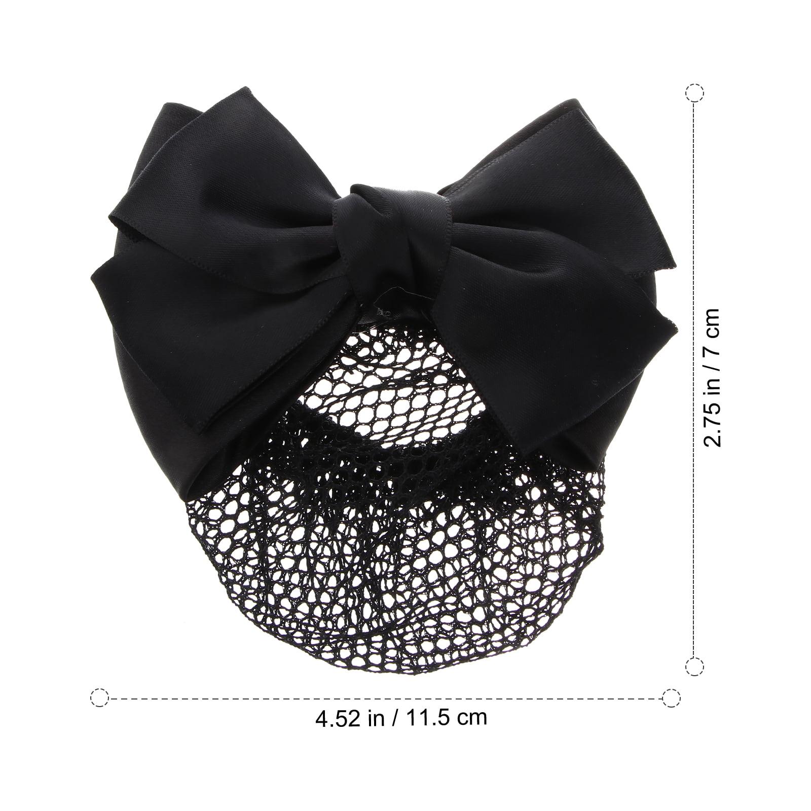 Hemoton Hair Net Bun Cover Ballet Bow Girls Nets Snood Snoods Bowknot  Barrette Knitted Hairnet Hairnets Bows Clip Buns