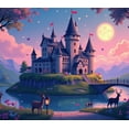 thumbnail image 4 of Enchanted Castle Backdrop Birthday Party Fairytale Banner Magical Evening Decorations Landscape Background Kids Event Celebration Photography Prop, 4 of 4