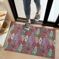 thumbnail image 2 of Multicolor Ethnic Diamond Pattern Door Rugs,Washable Non Slip Door Mats Indoor,Decorative Door Mats,Entry Mat Indoor for Entrance,Bedroom,Kitchen,Bathroom,20"x32", 2 of 6
