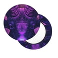 thumbnail image 2 of Balery Purple Starry Sky Antelope Fundas de asiento para taburete de bar redondo de tela de terciopelo ajustables que protegen de arañazos y manchas para sillas de 14 a 17 pulgadas.-12 inch, 2 of 7