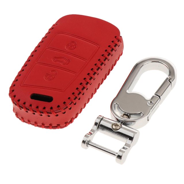Bolsa de Llavero Coser de material cuero Estuche Llavero Inteligente Titular de Funda de Bolsa de telemando Bols Yotijar Caja de cubierta de teclas remotas FOB