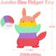 thumbnail image 2 of Juguete sensorial Fidget HUOGUO Push Popper Rainbow Rabbit, 2 of 5