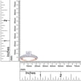 thumbnail image 4 of 1 3/4 Carat 6.5MM Round Cut Lab Created Moissanite Diamond Solitaire Triple Row Engagement Ring for Women In 14K Rose Gold Over Sterling Silver (VVS1 Clarity, 1.75 Cttw)-12, 4 of 5