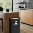 thumbnail image 3 of Recycling Bin Organizer for Home - 26 Gallon Recycle Bin for Kitchen with 2 Reusable Inner Bags - Indoor Recycling Bins with Lid for Bottles Cans Gla, 3 of 3
