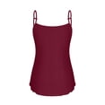 thumbnail image 5 of qolati Womens Eyelet Tank Tops Half Zip V Neck Sleeveless Summer Top Spaghetti Strap Beach Shirt Loose Fit Beach Vacation Flowy Blouses, 5 of 8
