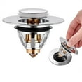 thumbnail image 4 of Sink Strainer Plug Hole Stopper Basin Core Bounce Push Up Drain Hair Trap, 4 of 5