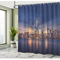 thumbnail image 5 of Ambesonne New York Shower Curtain, Manhattan Landscape, 69"Wx84"L, Multicolor, 5 of 5