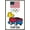 Barnwood Framed Version, variant on Team USA x Peanuts – Woodstock Drives the Zamboni Wall Poster, 22.375" x 34"