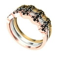 thumbnail image 2 of 0.3 ct Brilliant Round Cut Natural Onyx 14k White/Rose/Yellow Gold Stackable Band SZ 8, 2 of 6
