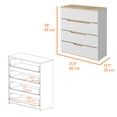thumbnail image 4 of California Drawer Dresser, Four Spacious Drawers, Superior Top, 4 of 5