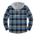 thumbnail image 5 of Flannel Hoodie Jackets for Men Sherpa Lined Zip Up Coats Mens Fleece Fuzzy Long Sleeve Pockets Coat 2024 Winter Outwear, 5 of 5