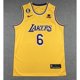 thumbnail image 1 of 2022 Nueva Temporada Hombres Los Angeles Lakers 6 LeBron James Bordado Baloncesto jerseys jersey Amarillopangjing, 1 of 3