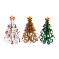 thumbnail image 4 of Adornos de decoración de árbol de Navidad de escritorio, adornos hechos a mano para niños, diseño de escena navideña de árbol de Navidad de madera estéreo DIY, 4 of 5