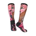 thumbnail image 5 of Lsque Cheetah On Toilet Humor Art Printed Crew Socks Men's Women's LightWeight Thin Casual Calf Socks ,Knee High Socks,Cotton Socks, 5 of 9