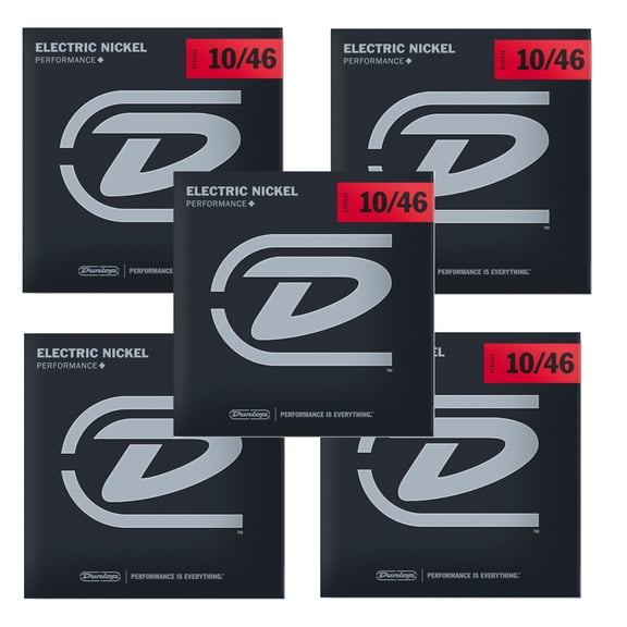 Dunlop Guitar Strings 5-Packs Electric Nickel Wound 10-46