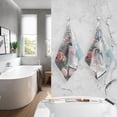 thumbnail image 3 of Dreamtimes Hand Towels Set - Painting Elephant Flowers Print for Bathroom Kitchen Travel 16×28 in/2 Pcs, Cotton Bath Towels Lightweight Quickdry for Bathroom Ktichen Travel SPA Gym, 3 of 7